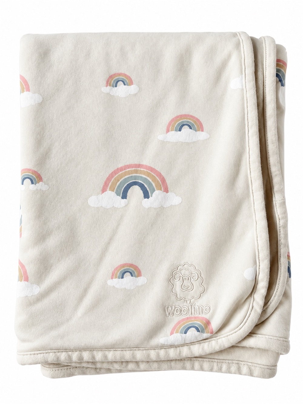 Rainbow Woolino 4 season crib blanket